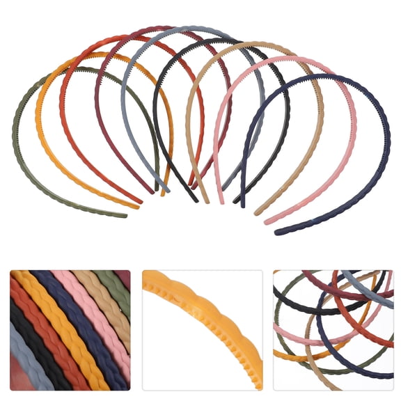 Raindrops Stylish Plastic Headpiece Assorted Color for Most Hairstyles 9Pcs