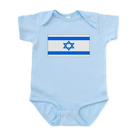 

CafePress - Israel Jewish Flag Infant Bodysuit - Baby Light Bodysuit Size Newborn - 24 Months