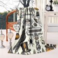 thumbnail image 2 of Beige Halloween Skull Pumpkin Pattern Blanket,Comfortable Soft Lamb Wool Throw Blanket,All Season,Warm Lightweight Blankets for Sofa Bed Couch Living Room Chair,60"x80", 2 of 4