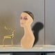 thumbnail image 3 of Cabeza de maniquí de pelo Pelo de fibra sintética con cabeza de modelo de cabeza de exhibición de sombrero Marrón Zulema Cabeza de maniquí femenino, 3 of 8