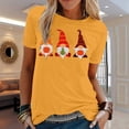 thumbnail image 2 of Blusa de manga corta con estampado de otoño y cuello redondo informal de verano para mujer Pompotops hfajkhk140000, 2 of 4