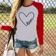 thumbnail image 1 of Puntoco Mujeres Día de San Valentín Casual Manga larga O Cuello en forma de corazón top Puntoco Puntoco-1630, 1 of 4