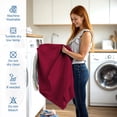 thumbnail image 6 of Twin XL Size Zipper Fitted Sheet Only – 100% Egyptian Cotton, 600 Thread Count, 12-Inch Extra Deep Pocket, Luxury Sateen Weave Bottom Sheet, Hotel Quality, ( 39" x 80" +12" , Burgundy Solid ), 6 of 6