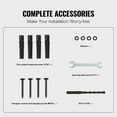 thumbnail image 7 of Heavy-Duty Black Steel Step Railing, Supports 441LBS, Rust-Resistant Baking Varnish Finish for Porch or Outdoor Stairs, Comes with Mounting Kit, 7 of 7