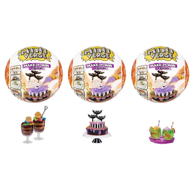 MGA's Miniverse Make It Mini Food Halloween Series 2 3pk