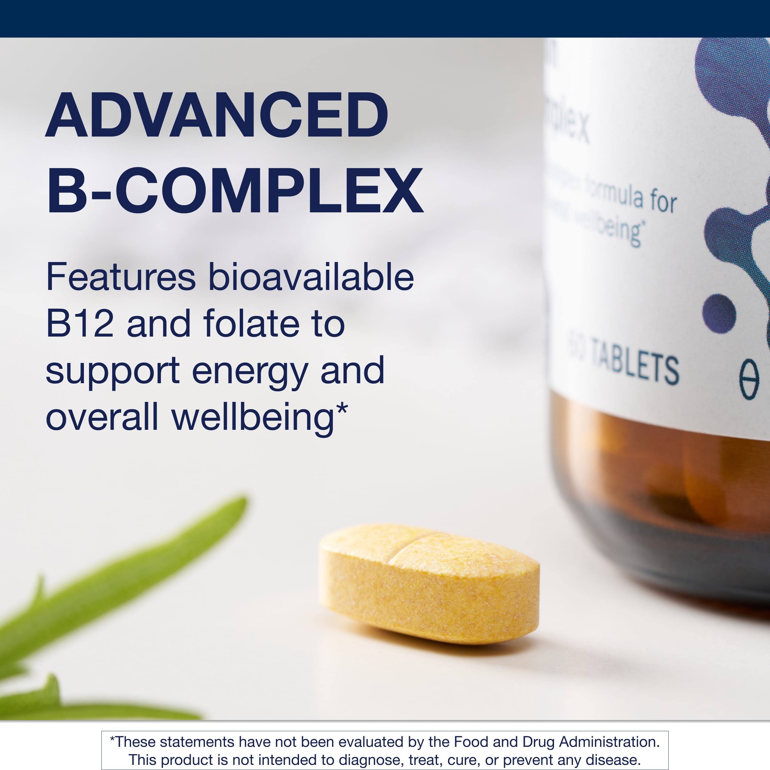 Metagenics Vitamin B-Complex - Energy Support & Healthy Stress Response* - With Vitamin B6 & B12 - Vegetarian & Gluten-Free - 60 Tablets