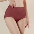thumbnail image 2 of Wovix Women No Show High Rise Bikini Panties Seamless Hi Cut Underwear Solid Basic Comfy Daily XXL, 2 of 5