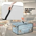 thumbnail image 5 of Renewold Countertop Appliance Cover for Toaster Oven Polyester Convection Oven Air Fryer Small Appliance Protector Kitchen Accessories, 20.5 x 16.5 x 10 Inches, Starfish Seashell Wood Grain, 5 of 7
