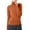 A_ Brown Tops for Women, variant on Cotton Knitted Turtleneck Sweater Women's Solid Color Classic Fit Knitted Slim Jumper Bottom Sweater Shirt Orange 4-6