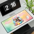 thumbnail image 3 of Happy Easter Bulldog with Bunny Ear Headband and Flowers Desk Mat Full Keyboard Mouse Pad Dog Lover Gifts Idea Large Mousepad - 13001, 3 of 5