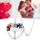 thumbnail image 5 of Collar de árbol de la vida, cadena completa de 7 chakras, grava, aleación de Zinc, corazón de melocotón, accesorios para mujer, 5 of 5