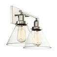thumbnail image 6 of Drake 2-Light Bathroom Vanity Light in Polished Nickel, 6 of 6
