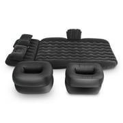 Wchiuoe Inflatable Travel Car Mattress Air Bed Back Seat Sleep Rest Mat with Pillow/Pump,Car Air Bed,Inflatable Mattress