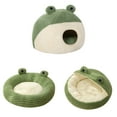 thumbnail image 5 of Soft Bed Deep Sleeping Bed Dog Winter House Frog Shape Enclosed Pet Tent for Kitten Puppy Sleeping Supplies, 5 of 8