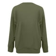 thumbnail image 3 of OUSITAID Hauts pour Femmes Hauts à Col en Coton Chemises Décontractées Mode Manches Courtes Vert Armée L, 3 of 4