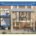 thumbnail image 2 of 4-Tier Catio Outdoor Cat Enclosure, Large Weatherproof Cat House with Sleeping Condos & Window Access for Multiple Cats, 2 of 8