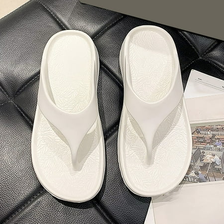 

Summer Slippers For Women Beach Accesseories Flip Flops For Women Men S And Women S Summer Soft Soled Thick Soled Slope Heel Beach Slippers Swimming Pool Accessories Mens Women Slippers