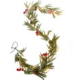 thumbnail image 1 of Couronne de Noël avec Cônes, Baies Rouges, Cloches, Lumières Alimentées, Adaptée pour Cadres de Porte, Escaliers, Cheminées, Intérieur et Extérieur, 1 of 8