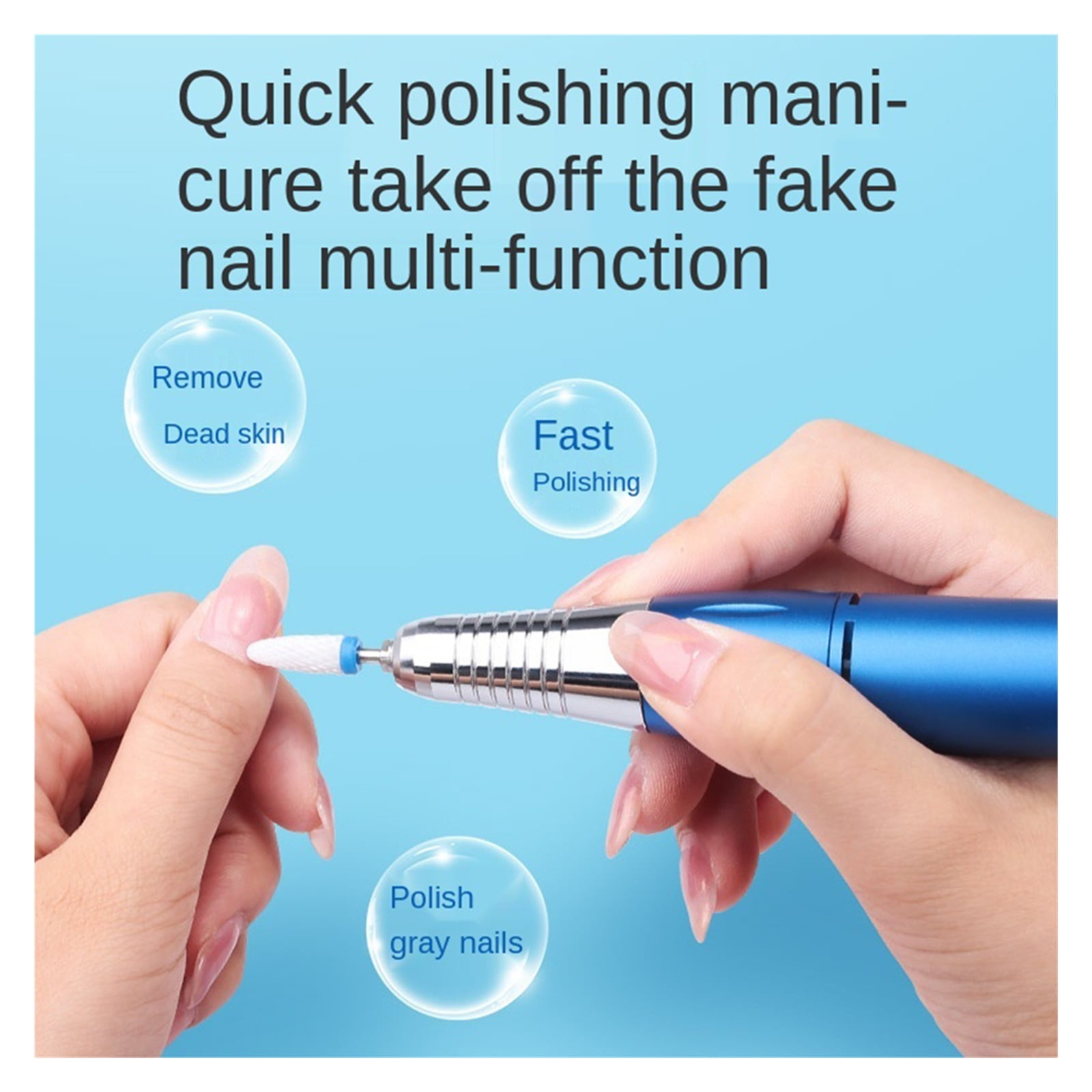 Portable Electric Nail Drill For Acrylic Nails, 35000RPM Nail File Manicure Pedicure Polishing, Nail Art Equipment Nail Salon Tool ,Low Noise