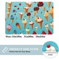 thumbnail image 2 of Ice Cream Non-Slip Polyester Indoor Floor Carpet Rug - Machine Washable Door Rugs, 2 of 6