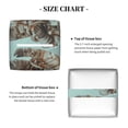 thumbnail image 5 of Gukieu Astronauts On Lunar Mission Print Leather Tissue Box, PVC Waterproof Velcro Opening and Closing Square Tissue Box Holder, Suitable for Home and Office Decoration, 5 of 7