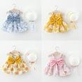 thumbnail image 5 of Utoimkio Toddler Baby Girls Hawaiian Holiday Tutu Dress+Hat 2Pcs Set Sunflower Backless Tutu Sundress Birthday Party Princess Dress Clothes, 5 of 5
