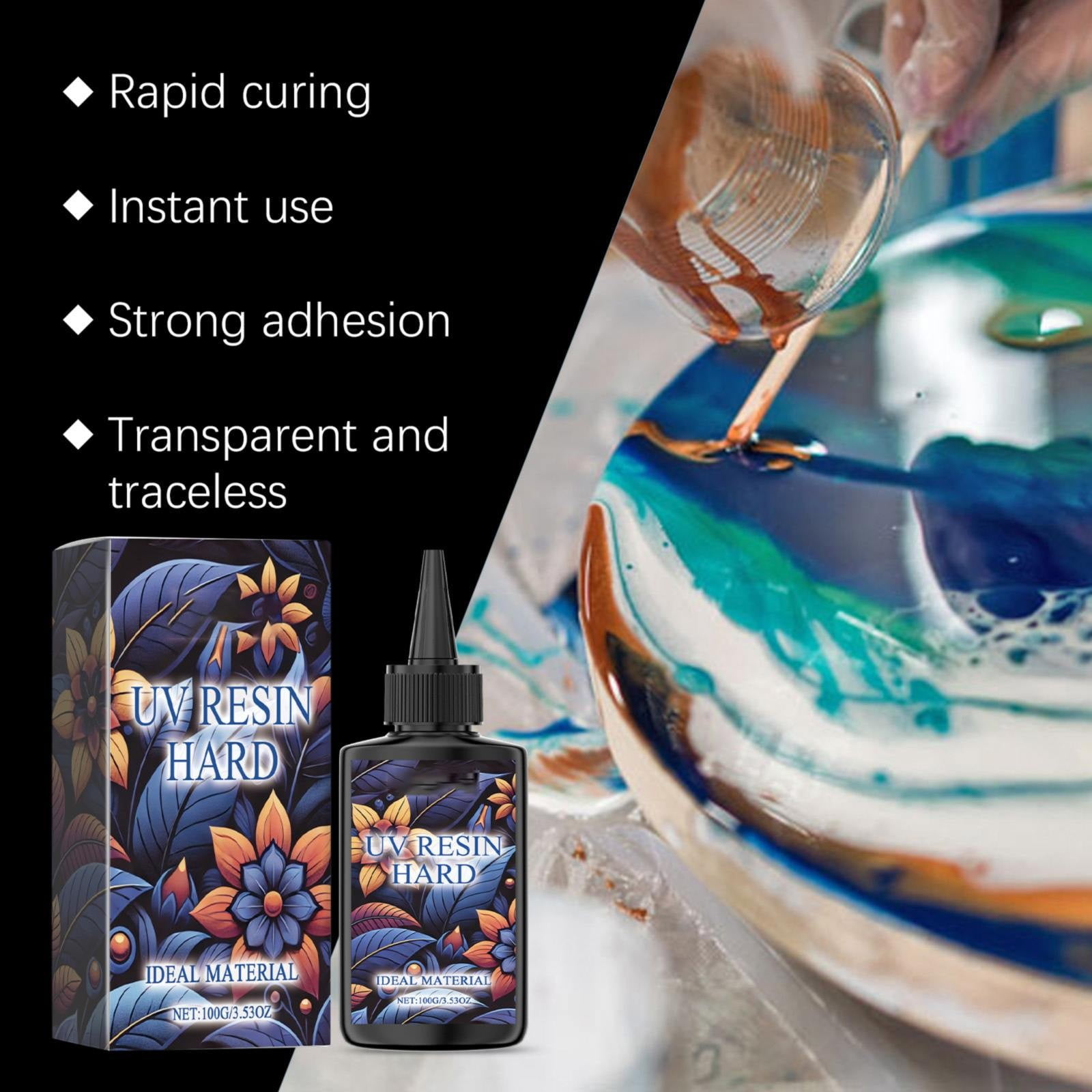 Bottle Glue Shaker High Transparency Resin Adhesive High Transparency Resin Drop Adhesive DIY Handmade Crafts Quick Drying 100ml