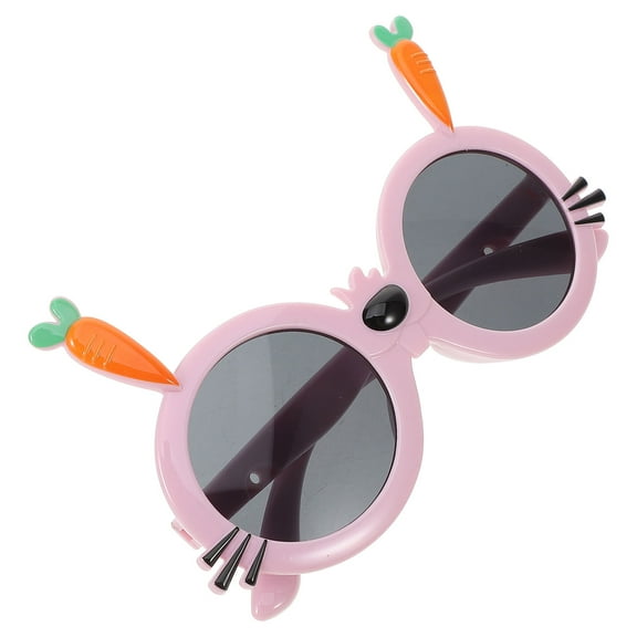LABSERRON 1 Pair Kids Glasses Carrot Bunny Design Sunglasses for Children UV Protection and Style