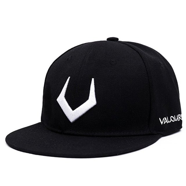 UOHSUHZEA sombrero de hip-hop con bordado de letras en V, sombrero de ala plana, gorra de béisbol estilo Harajuku para pareja, hombres y mujeres Fivean unisex