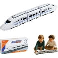 thumbnail image 1 of Electric High Speed Railway Toy - Simulation DesignToy, Subway Locomotive Model Educational Toys with Lights and Sounds, Freely Assembled, Smart Avoidance, 1 of 15