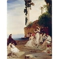thumbnail image 2 of Carl Blechen 19x24 Gold Ornate Framed and Double Matted Museum Art Print Titled - Tarantella (ca. 1830), 2 of 4