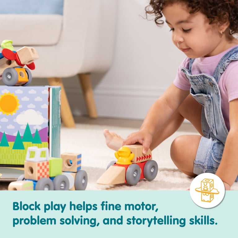 Melissa & Doug Blockables Vehicles Snap And Play Set, 54 Pieces photo 5