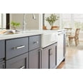 thumbnail image 2 of Amerock Ville 3-3/4 inch (96mm) Center-to-Center Satin Nickel Cabinet Pull, 5 Pack, 2 of 4