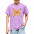 thumbnail image 3 of Juslio Girls Bow Shirts Casual Short Sleeved Tops, Comfortable Breathable Crew Neck T Shirts Sizes 2-18, 3 of 9