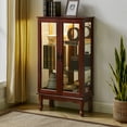thumbnail image 4 of S-HOME Glass Curio Cabinet Display Cabinet with Adjustable Shelves, Tempered Glass Doors, 4 of 13
