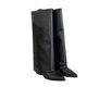 thumbnail image 4 of Botas altas de cuero grueso para Mujer, zapatos de tacón con puntero hasta la rodilla, Botas Chelsea de tendencia para Mujer, nuevos zapatos de tacón para Mujer, Botas de gladiador de nieve, 4 of 4