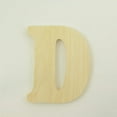 thumbnail image 2 of Package of 1, 14 Inch X 3/4" Thickness Baltic Birch Wood Letter D in The Goudy Heavy Font, Thick, Upper Case for Art & Craft Project, Made in USA, 2 of 4