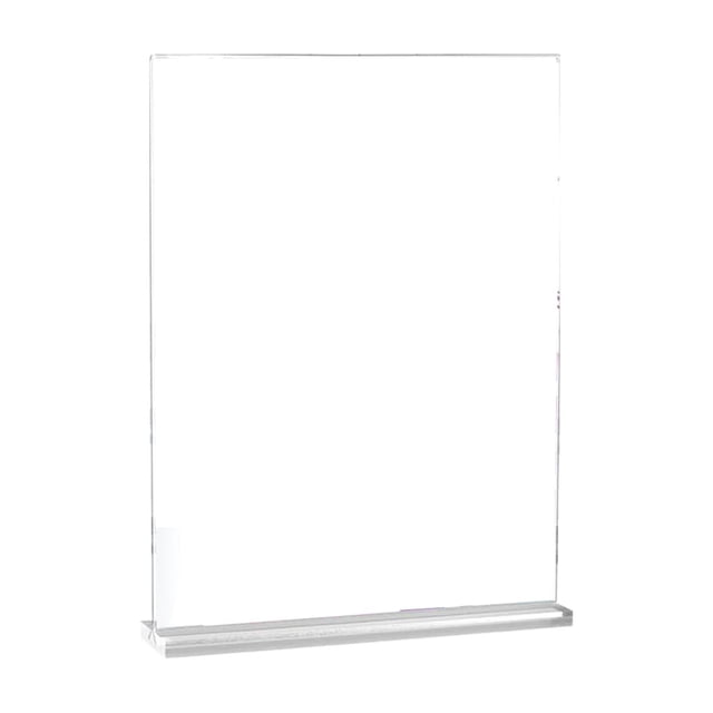 Clearance! Acrylic Sign Holder 8.5 X 11 Vertical T Shape Clear Plastic Sign Holder Double Clear Display Stand Table Top Sign Paper Holder Sign Holder Suitable for Store Rest One Size Clear