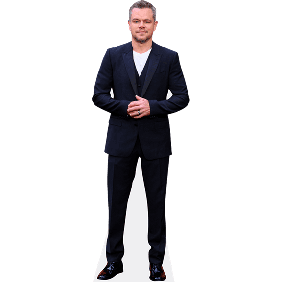 Matt Damon (Smart Outfit) Life Size Cutout. Standee.