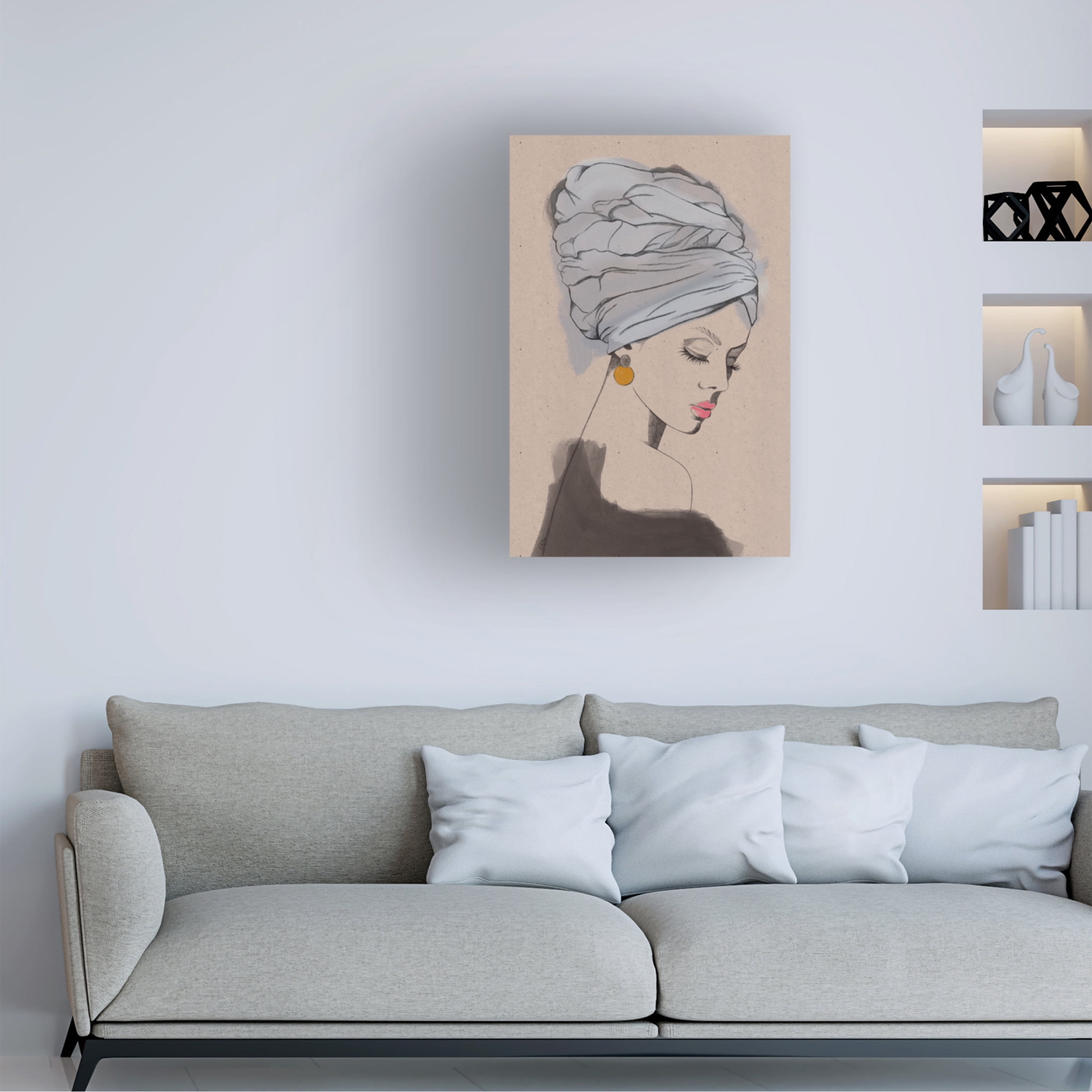Canvas Wall Art - Christina Palm 'Sizzla' Wall Art for Living Room, Bedroom, or Office D?cor by Trademark Fine Art - 22 x 32 Inches