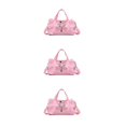 thumbnail image 4 of relayinert Tonneaux Sac à Dos Tendance et Résistant aux Rayures Articles Sûrs Durables Vêtements Chaussures Robe Sac à Main Rose long Fil 3Ensemble, 4 of 6