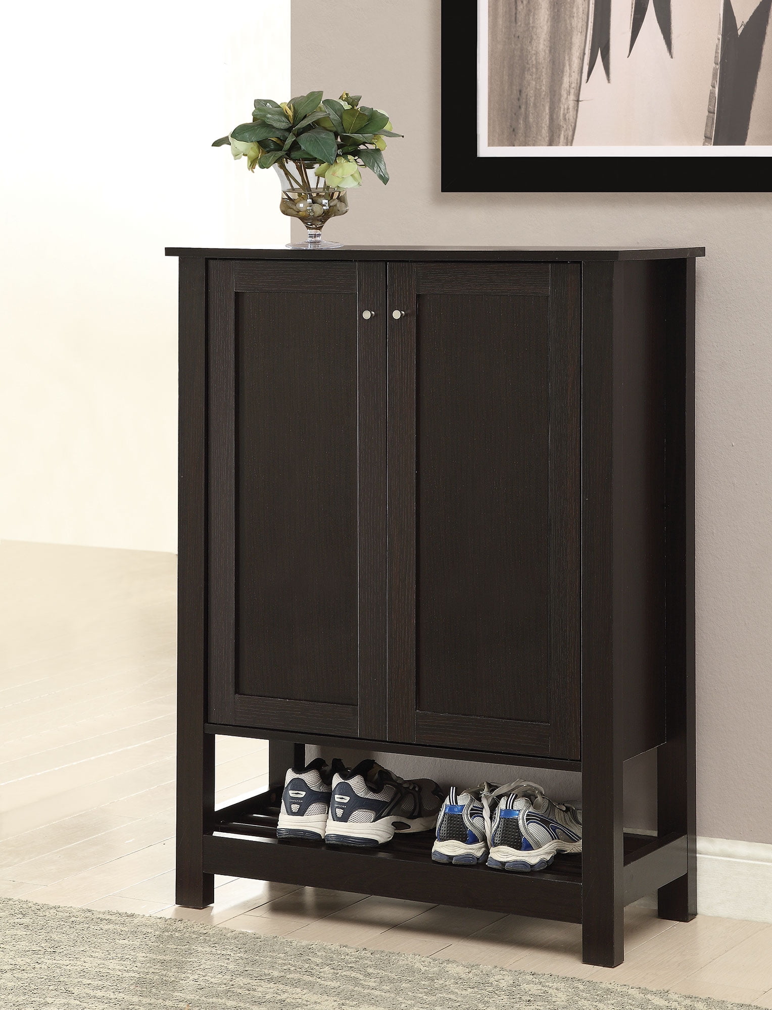 1PerfectChoice Accent Entryway Organize Shoe Cabinet Door ...