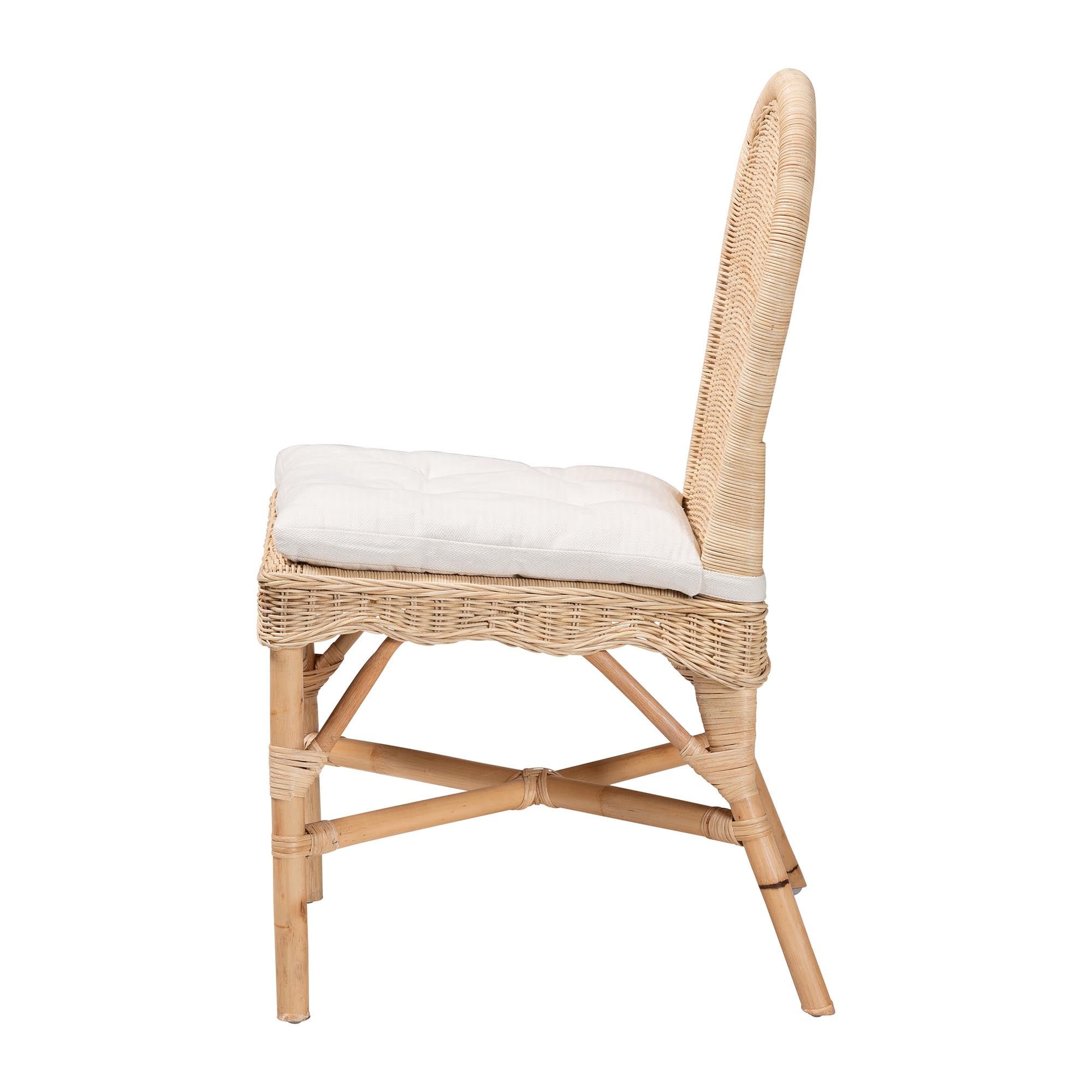 bali & pari Bilu Boho Dining Chair, Natural