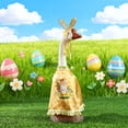 thumbnail image 6 of ERTZAE Goose Outfit Set,Yellow 17"H Bunny Themed Goose Dress & Hat Set For Spring,Holiday Goose Statue Costume,Cement Plastic Goose Outfit,Yard Lawn Decor,Silly Goose Birthday Decorations(No Geese), 6 of 9