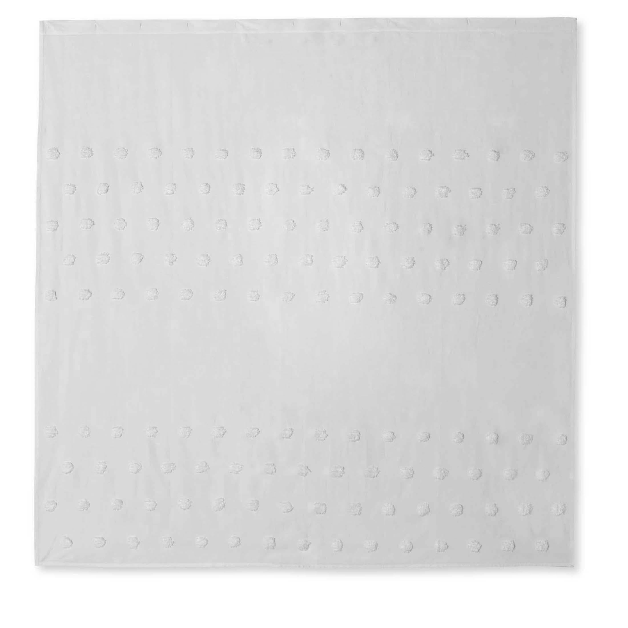 Better Homes & Gardens Ditsy Dots 14-Piece Dots Shower Curtain Set, White