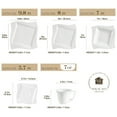 thumbnail image 4 of MALACASA, Series Amparo, 30-Piece Porcelain Dinnerware Set, Ivory White Dinner Set, Service for 6, 4 of 8