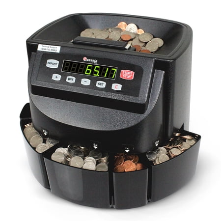 Cassida C200 Coin Counter/Sorter with a 300 Coins Per Minute Speed