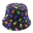 thumbnail image 2 of Sombrero de cubo con estampado de dibujos animados de verano, bonitos sombreros de pescador para mujeres y hombres, gorras de pesca reversibles de dos lados, 2 of 2