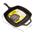 thumbnail image 3 of Bandeja Grill Lodge de Hierro Fundido Diseño Cuadrado con asa y mango 26.6 cm, 3 of 4
