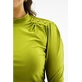 thumbnail image 4 of Blusa de satin Roman Fashion 1802 Verde lima Talla 38, 4 of 6